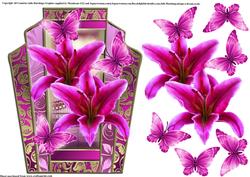 Gorgeous Stargazer Lily in a Deco Frame