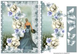 Beauty in Teal Dress Topper Envelope Style