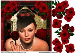 Portrait of Red Rose