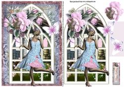 The Flapper Lady Window