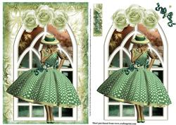 The Polka Dot Green Dress Window