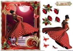 Gorgeous Rose in the Moonlight
