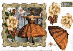 Beautiful Vintage the Waltz Shaped Topper