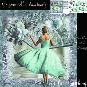 Gorgeous Vintage Style Mint Dress Beauty