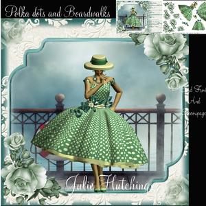 Polka Dots and Boardwalks Card Front Kit