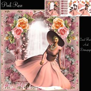 Beautiful Pink Rose Seated