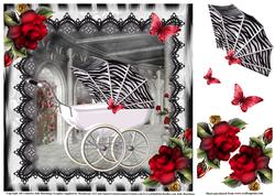 Faux Zebra Hood Pram Topper