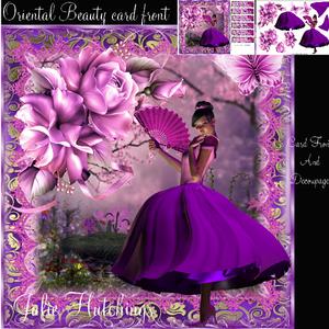 Gorgeous Oriental Beauty Card Front Kit