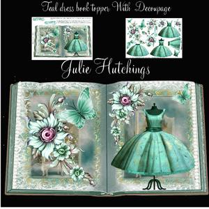 Beautiful Teal Dress Book Style Topper