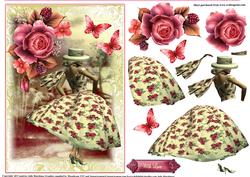 Beautiful Ladies Rose Dress Topper