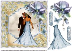 Gorgeous Blue Porcelain Topper