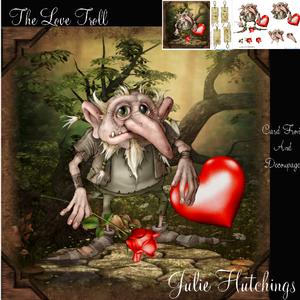 The Love Troll Card Front Kit