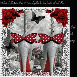 Those Must Have Red Soled Silver Shoes Card Front