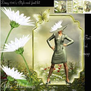 Daisy 1940's Style Card Front Kit