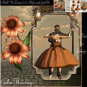 Shall We Dance Card Front Kit