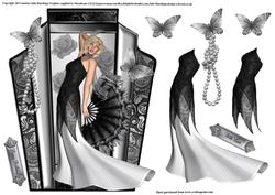 Gorgeous Art Deco Beauty Shaped Topper