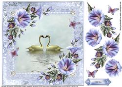 Beautiful Love Swans Topper
