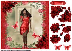 Vintage Pin Up Scarlet