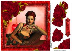 Portrait of Red Rose