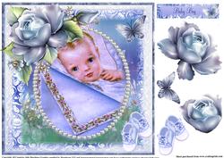 Retro Cut Baby Boy Topper