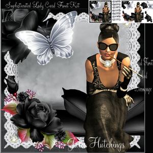 Sophisticated Lady Card Front Mini Kit