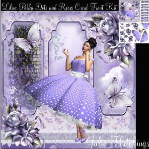 Gorgeous Lilac Polka Dots and Petticoats