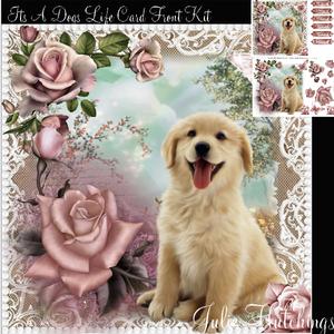 It's a Dogs Life Card Front Kit