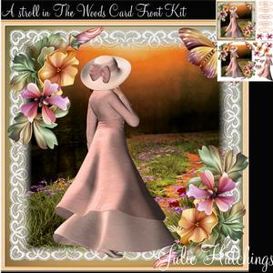 A Stroll in the Woods Card Front Kit