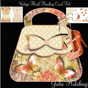 Beautiful Vintage Handbag Shaped Card Kit