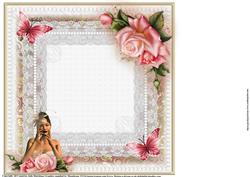 Insert to Compliment Pretty Pink Rose Flutters