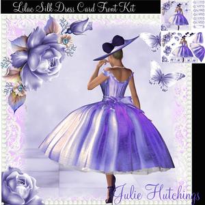 The Lilac Silky Dress Card Front Kit