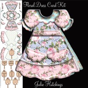 Gorgeous Floral Dress Card Kit