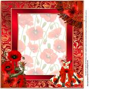 Insert to Compliment the Poppy Dress Card Front