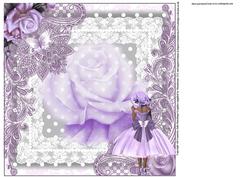 Insert to Compliment Lilac Silky Dress Card Front