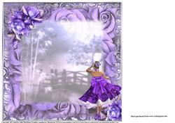 Inset to Purple Rose Dress
