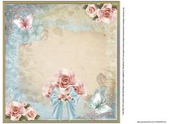 Insert to Compliment Retro Chic Pink Rose