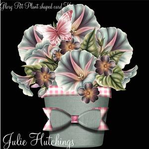 Glory Plant Pot with Paper Bow Shaped Card Kit