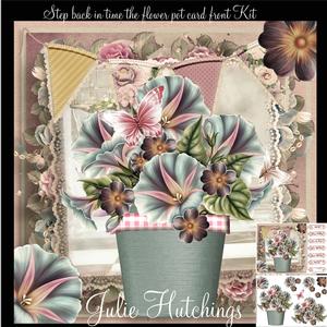 Step Back in Time the Flower Pot Card Front Kit