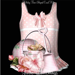 Gorgeous Holiday Time Shaped Card Kit