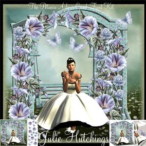 Petunia Arbour Swing Card Front Kit
