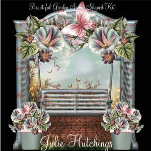 Beautiful Garden Swing Shaped Card Kit