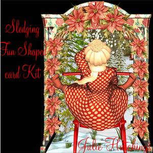 Shaped Card Sledging Fun Kit