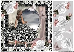 Beautiful White Rose Dress Beauty
