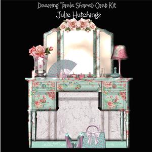 Beautiful Ladies Dresser Shaped Card Kit