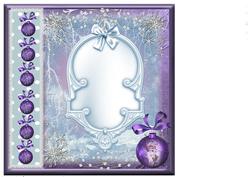 Insert to Compliment Purple Bauble Topper