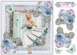 The Beautiful Blonde ~card Topper