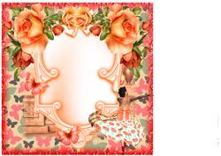 Insert to Compliment Peach Rose Beauty
