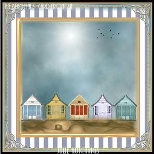 The Beach Huts Card Front Kit