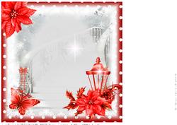 Insert to Compliment Cup489361_1483 Red Poinsettia Lantern