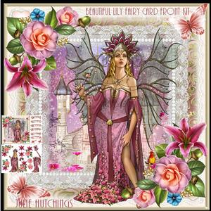 Beautiful Lily Fairy Card Kit